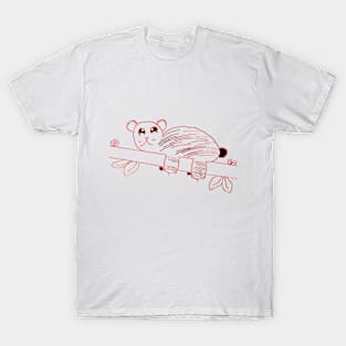 children's drawing kangaroo bear koala on a tree T-Shirt